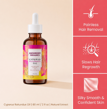 Cyperus Rotundus Oil For Natural Hair Removal