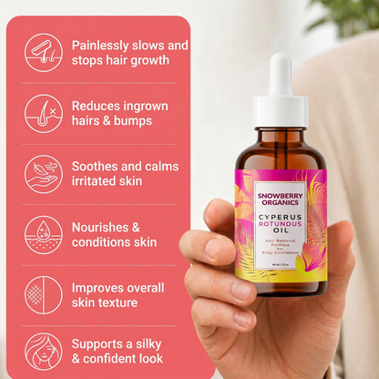 Cyperus Rotundus Oil For Natural Hair Removal