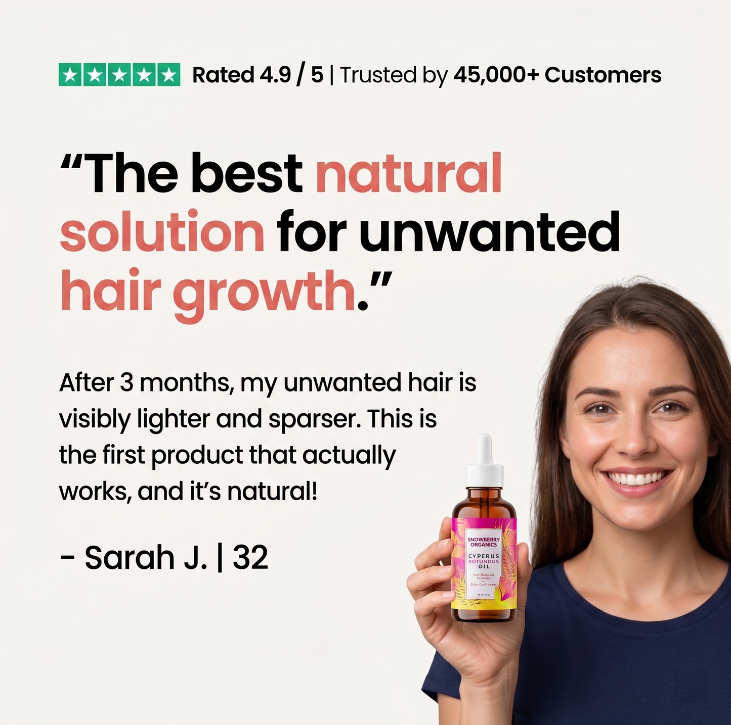 Cyperus Rotundus Oil For Natural Hair Removal